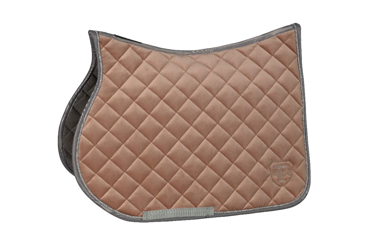 Czaprak Skokowy Velvet KREMOWY RÓŻ