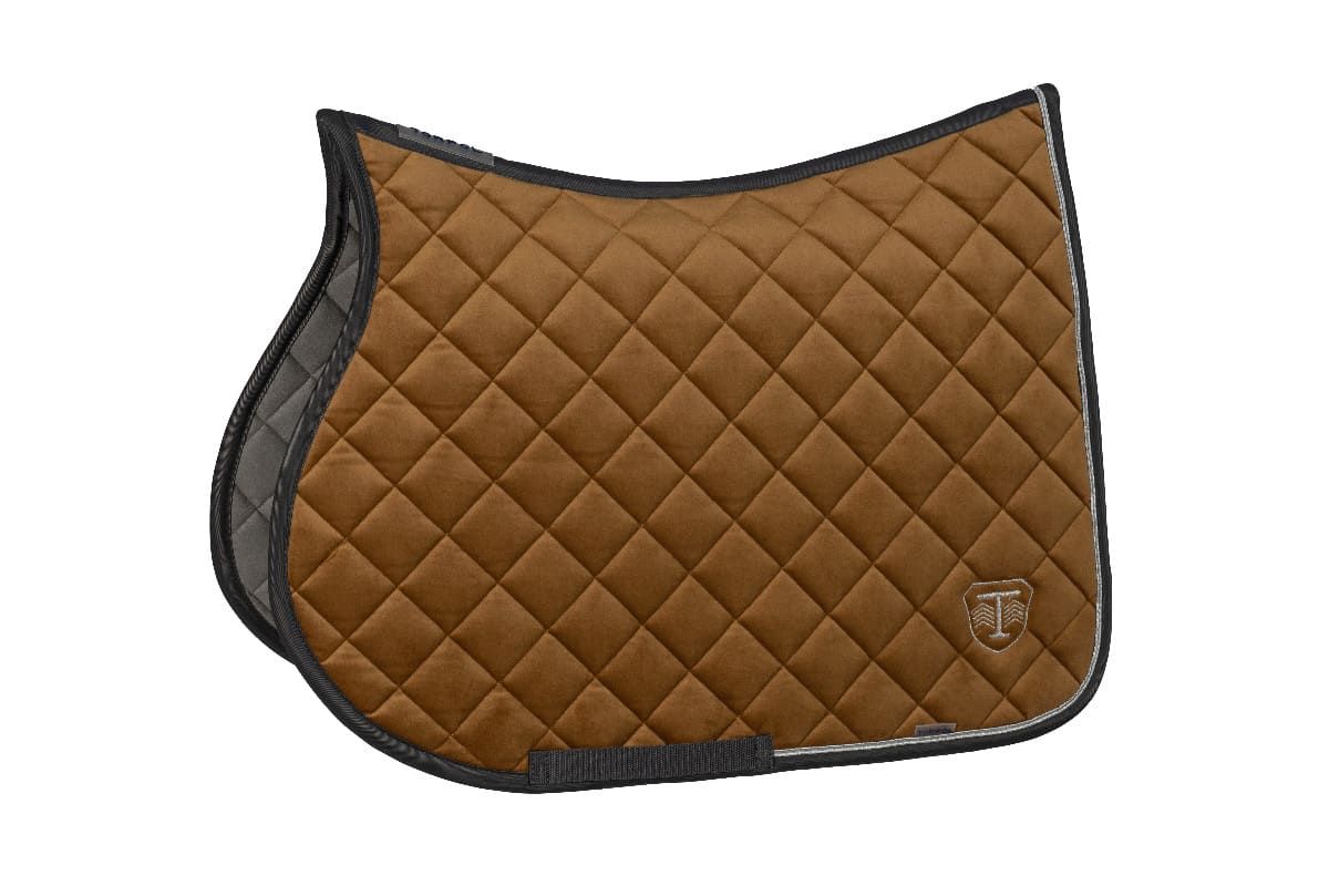 Czaprak Skokowy Velvet Bursztynowy