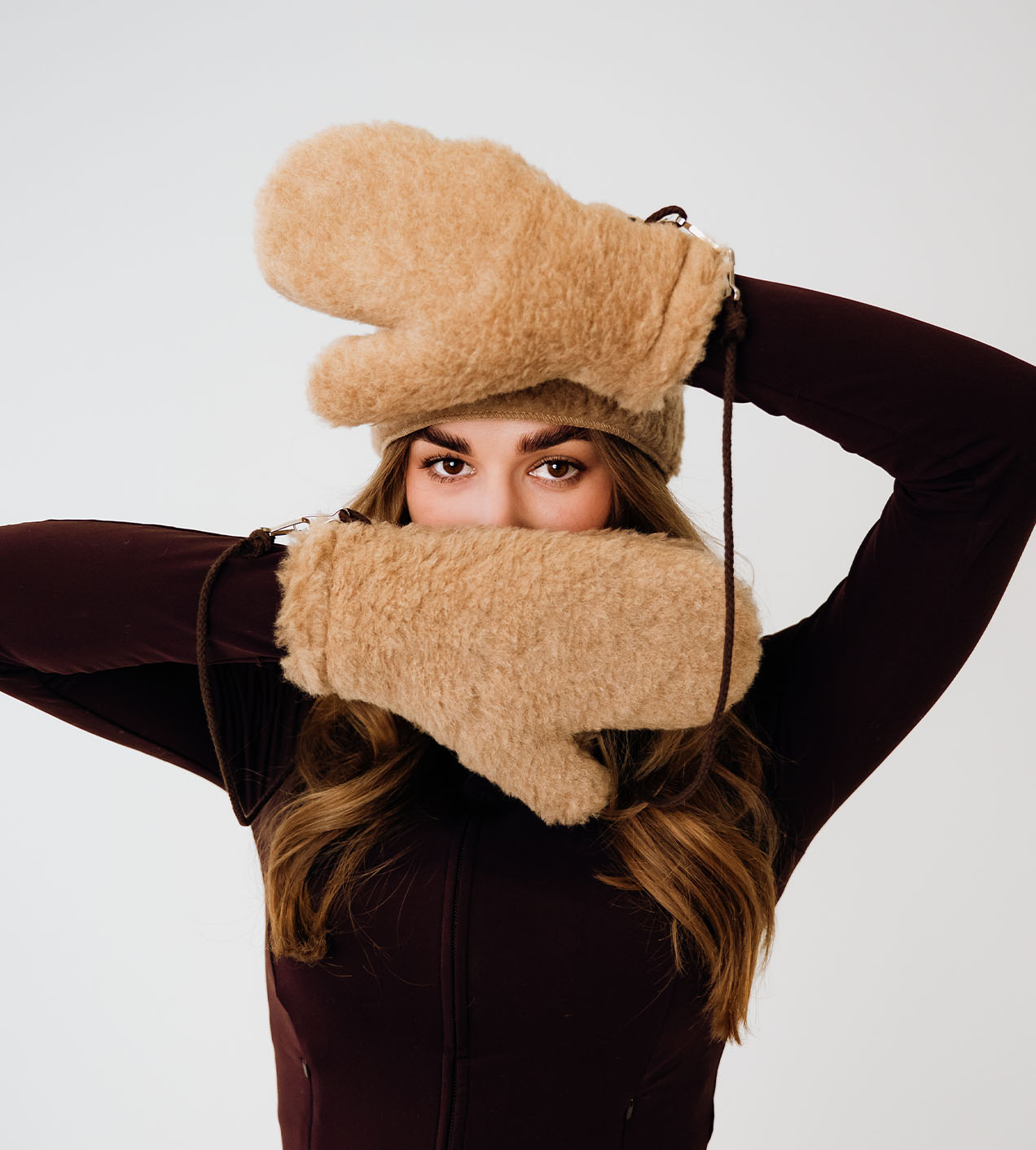 Rękawiczki WoolVibes Camel